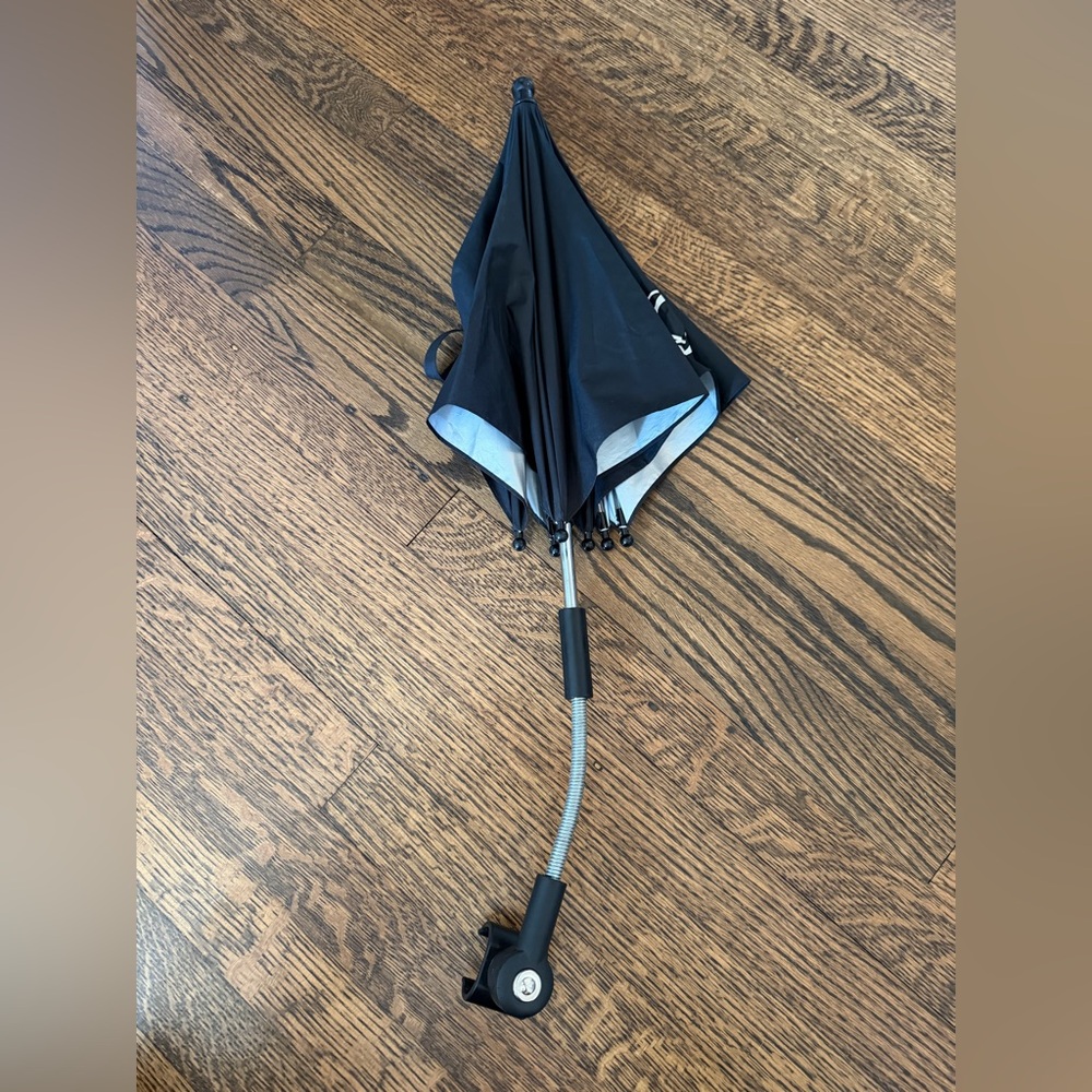 Black Bugaboo Stroller Umbrella Like New